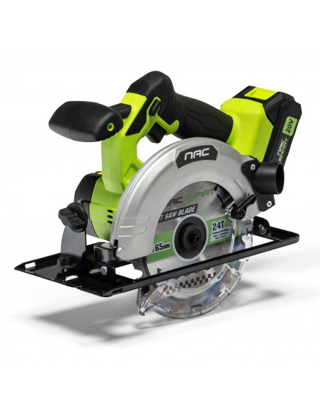 Akumulatorowa piła tarczowa ręczna 165 mm NAC SMART NS-CS-20V-B Body bez baterii 5905842532083 11