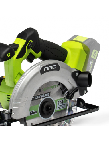 Akumulatorowa piła tarczowa ręczna 165 mm NAC SMART NS-CS-20V-B Body bez baterii 5905842532083 11