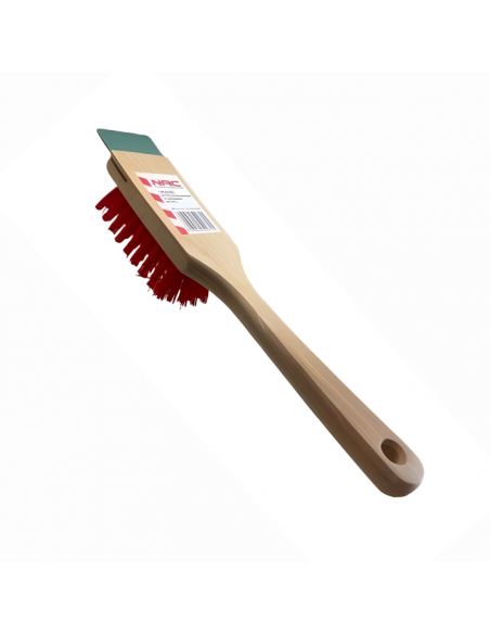 Nylonowa szczotka do czyszczenia kosiarki, kostki brukowej ze skrobakiem NAC 5905842520745 3