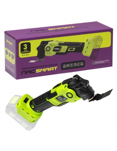 Akumulatorowe narzędzie wielofunkcyjne, multitool NAC SMART NS-MT-20V-B, Body bez baterii 5905842532076