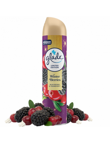 Świąteczny odświeżacz powietrza w sprayu Glade Winter Berries 300 ml - Odświeżacze w sprayu Świąteczny odświeżacz powietrza w sprayu Glade Winter Berries 300 ml 5000204416497