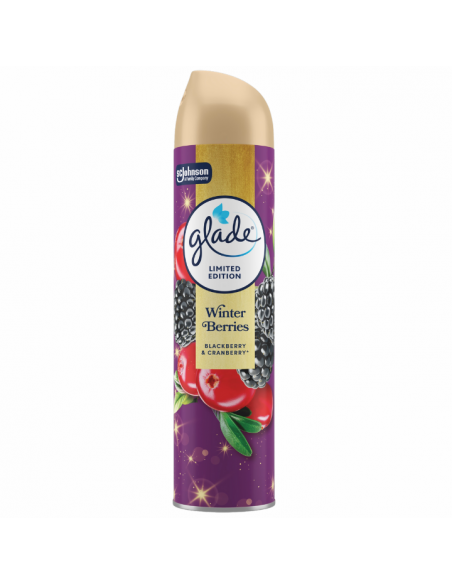 Świąteczny odświeżacz powietrza w sprayu Glade Winter Berries 300 ml - Odświeżacze w sprayu Świąteczny odświeżacz powietrza w sprayu Glade Winter Berries 300 ml 5000204416497 5