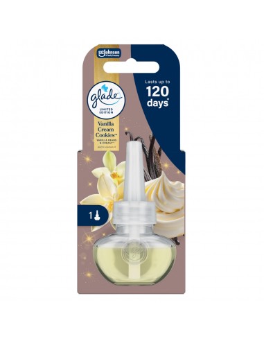 Zimowy wkład do elektrycznego odświeżacza powietrza Glade Vanilla Cream Cookies 20 ml - Odświeżacze elektryczne Zimowy wkład do elektrycznego odświeżacza powietrza Glade Vanilla Cream Cookies 20 ml 5000204416169 2