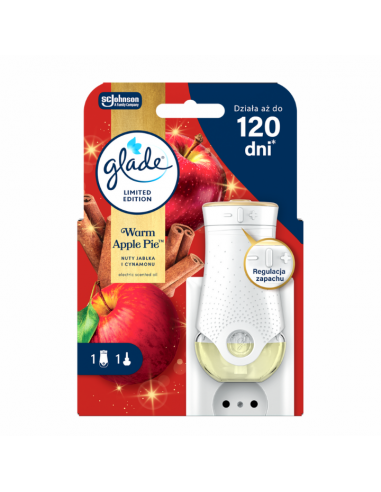 Elektryczny odświeżacz powietrza z jesiennym wkładem Glade Warm Apple Pie 20 ml - Odświeżacze elektryczne Elektryczny odświeżacz powietrza z jesiennym wkładem Glade Warm Apple Pie 20 ml 5000204415957 2