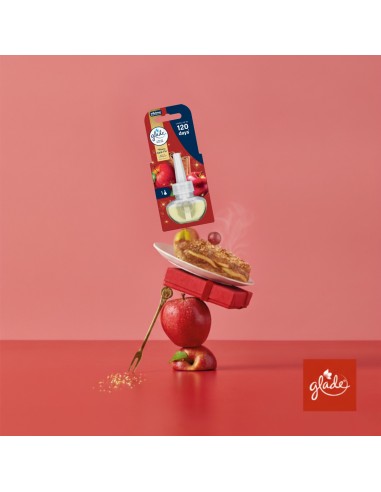 Jesienny wkład do elektrycznego odświeżacza powietrza Glade Warm Apple Pie 20 ml - Odświeżacze elektryczne Jesienny wkład do elektrycznego odświeżacza powietrza Glade Warm Apple Pie 20 ml 5000204416282 7