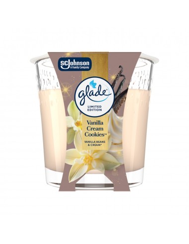 Zimowa świeca zapachowa Glade Vanilla Cream Cookies 112 g - Świece zapachowe Zimowa świeca zapachowa Glade Vanilla Cream Cookies 112 g 5000204414905 2