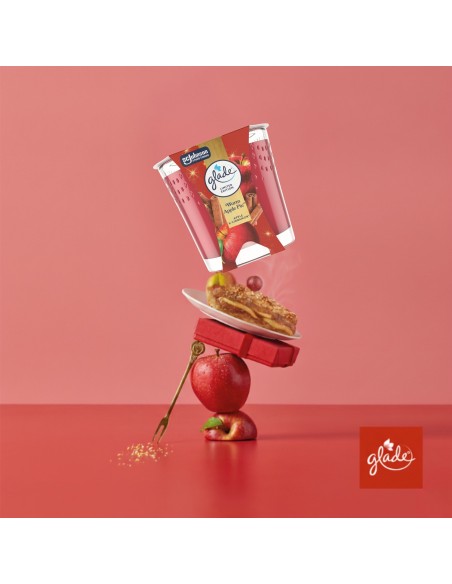 Jesienna świeca zapachowa Glade Warm Apple Pie 112 g - Świece zapachowe Jesienna świeca zapachowa Glade Warm Apple Pie 112 g 5000204414844 3
