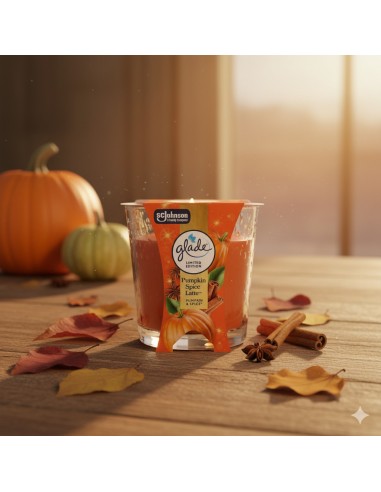 Świeca zapachowa na jesień Glade Pumpkin Spice Latte 112 g - Świece zapachowe Świeca zapachowa na jesień Glade Pumpkin Spice Latte 112 g 5000204414936 5