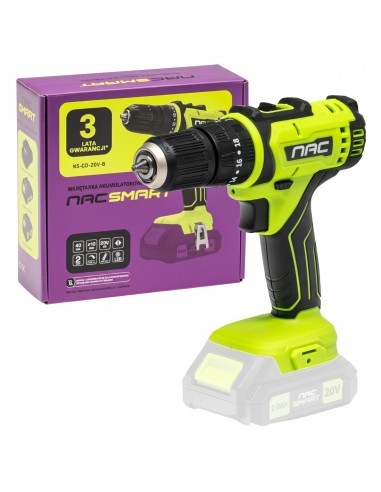 Wkrętarka akumulatorowa 20V 40Nm NAC SMART NS-CD-20V-B Body bez baterii 5905842532014