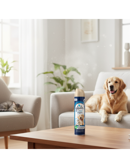 Odświeżacz powietrza neutralizujący przykre zapachy Glade PETS Refreshing Air 300 ml - Odświeżacze w sprayu Odświeżacz powietrza neutralizujący przykre zapachy Glade PETS Refreshing Air 300 ml 5000204381733 4