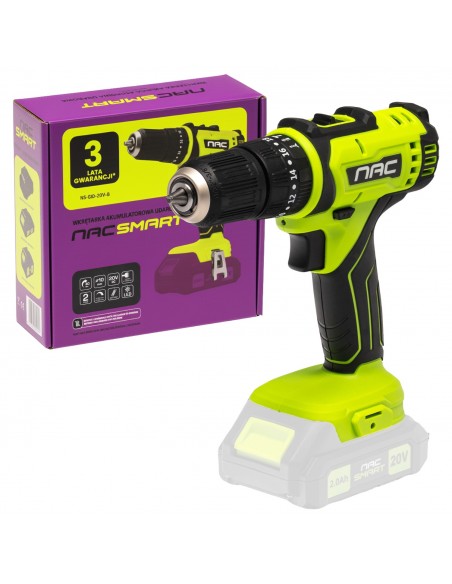 Wkrętarka akumulatorowa z udarem 20V 40Nm NAC SMART NS-CID-20V-B Body bez baterii 5905842532021