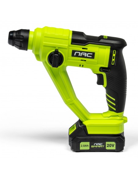 Mocna młotowiertarka NAC SMART NS-RH-20V-B z akumulatorem 2 Ah i szybką ładowarką 5905842532069 11