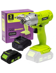Klucz udarowy NS-IW-20V-B NAC SMART z akumulatorem 2 Ah i szybką ładowarką 5905842532120