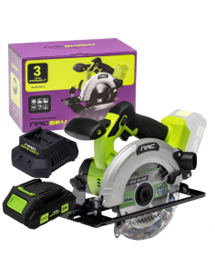 Piła tarczowa ręczna 165 mm NAC SMART NS-CS-20V-B z akumulatorem 2 Ah i szybką ładowarką 5905842532083