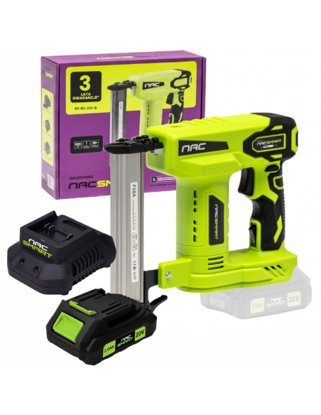 Gwoździarka akumulatorowa NS-NG-20V-B NAC SMART z akumulatorem 2 Ah i szybką ładowarką 5905842532137