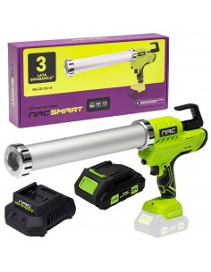 Akumulatorowy wyciskacz do silikonu NS-GG-20V-B NAC SMART z akumulatorem 2 Ah i szybką ładowarką 5905842532090