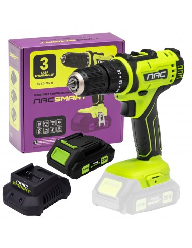 Wkrętarka akumulatorowa NAC SMART z akumulatorem 2 Ah i szybką ładowarką 5905842532014