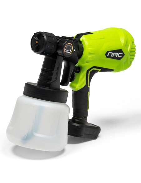 Pistolet malarski z 3 dyszami NS-SG-20V-B NAC SMART z akumulatorem 2 Ah i szybką ładowarką 5905842532144 6