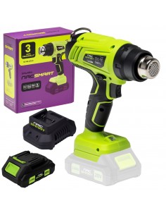 Opalarka akumulatorowa NS-HG-20V-B NAC SMART z akumulatorem 2 Ah i szybką ładowarką 5905842532199