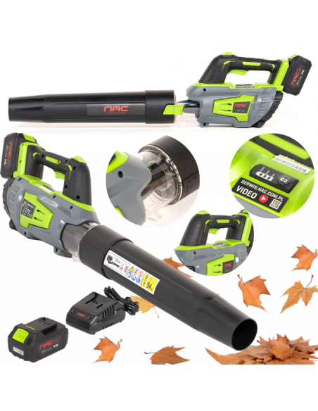 Akumulatorowa dmuchawa ogrodowa z baterią i ładowarką 20V NAC BB20-B40-S 5905842524750