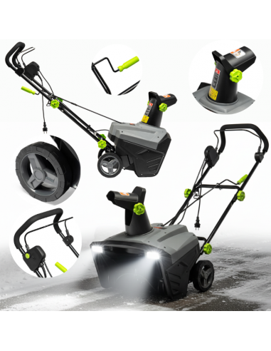 Mocna odśnieżarka elektryczna, szer. 50 cm, głęb. 25 cm NAC STE230-50/25-W 5905842533851