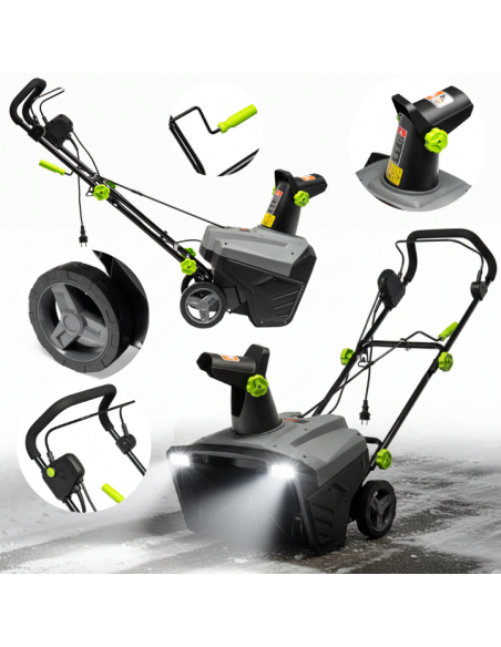 Mocna odśnieżarka elektryczna, szer. 50 cm, głęb. 25 cm NAC STE230-50/25-W 5905842533851