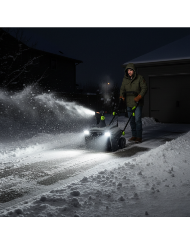 Mocna odśnieżarka elektryczna, szer. 50 cm, głęb. 25 cm NAC STE230-50/25-W 5905842533851 12