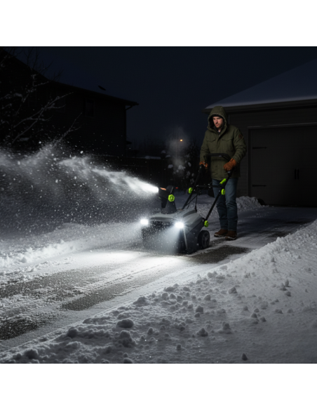 Mocna odśnieżarka elektryczna, szer. 50 cm, głęb. 25 cm NAC STE230-50/25-W 5905842533851 12