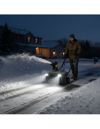 Mocna odśnieżarka elektryczna, szer. 50 cm, głęb. 25 cm NAC STE230-50/25-W 5905842533851 13