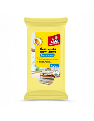 Uniwersalne ściereczki nasączane do różnych powierzchni JAN Niezbędny FRESH HOME 40 szt. 5201314198253
