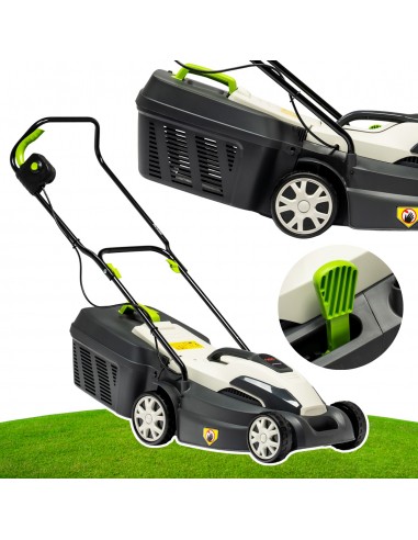 Wydajna kosiarka elektryczna NAC LE14-34-PB-KC 1400W z zabezpieczeniem termicznym 5902067856390