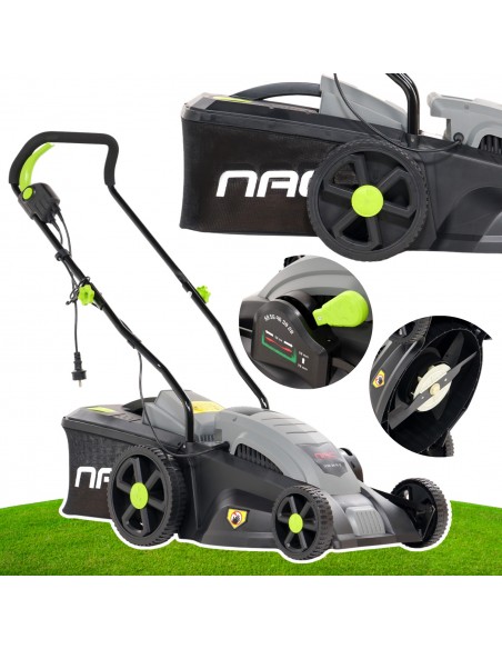 Wielofunkcyjna kosiarka elektryczna NAC LE16-38-PI-G 1600W 5902067856246