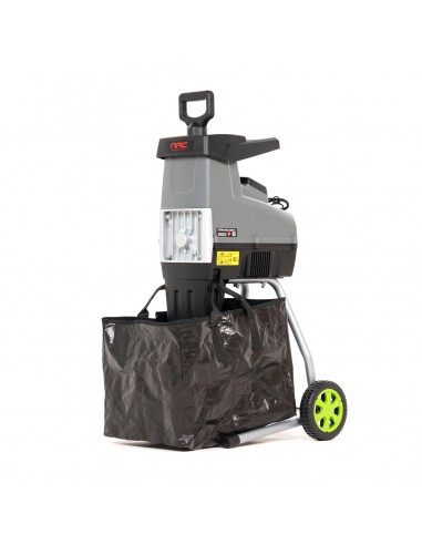 Mocny rozdrabniacz elektryczny do gałęzi NAC SHE280S-BAG-G z frezowym systemem rozdrabniania 5902067856093 4