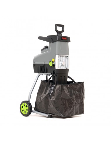 Mocny rozdrabniacz elektryczny do gałęzi NAC SHE280S-BAG-G z frezowym systemem rozdrabniania 5902067856093 3