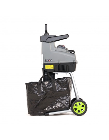 Mocny rozdrabniacz elektryczny do gałęzi NAC SHE280S-BAG-G z frezowym systemem rozdrabniania 5902067856093