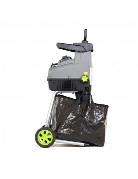 Mocny rozdrabniacz elektryczny do gałęzi NAC SHE280S-BAG-G z frezowym systemem rozdrabniania 5902067856093 2