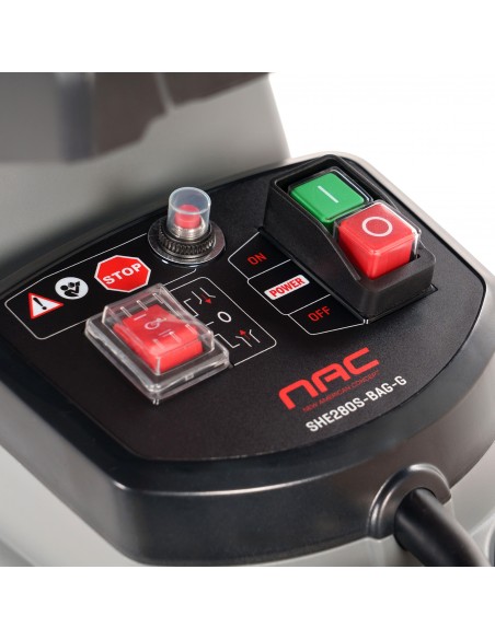 Mocny rozdrabniacz elektryczny do gałęzi NAC SHE280S-BAG-G z frezowym systemem rozdrabniania 5902067856093 7