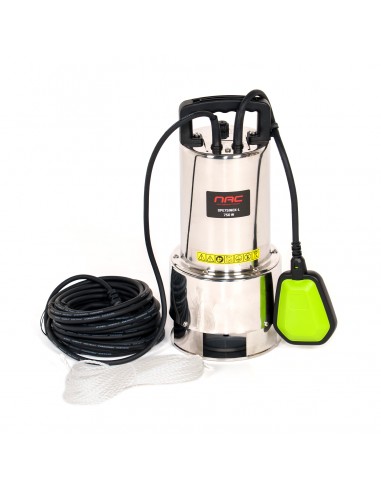 Wytrzymała pompa zatapialna do brudnej wody NAC SPE75INOX-L 750W 5902490742628