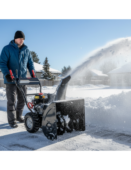 Odśnieżarka spalinowa z napędem i rozrusznikiem elektrycznym 66 cm NAC STP212L-66-E-K 5905842537712 14