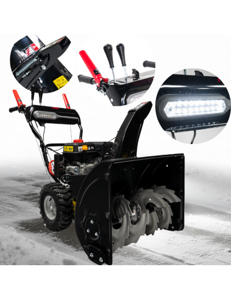 Mocna odśnieżarka spalinowa z napędem i rozrusznikiem elektrycznym 71 cm NAC STP212L-71-E-K 5905842537736