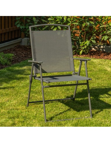 Komplet mebli do ogrodu dla 4 osób: stół obiadowy szklany + 4x krzesło składane 5905842532533 14