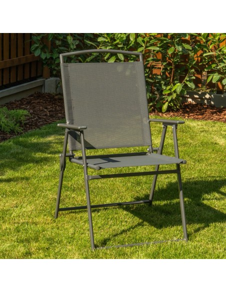 Stylowy zestaw mebli ogrodowych dla 6 osób: stół obiadowy + 6x składane krzesło Meven 5905842532533 14