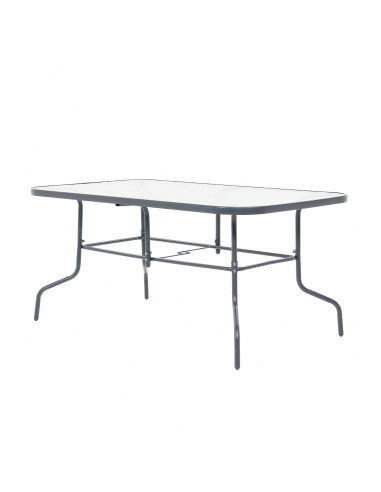 Duży zestaw komplet mebli ogrodowych dla 6 osób: stół szklany + 6x fotel regulowany 5905842532526 2