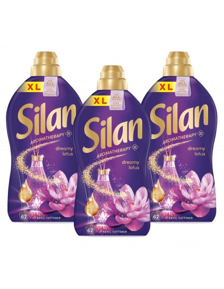 3x Zmiękczający płyn do płukania Silan Aromatherapy Dreamy Lotus 3x1364 ml 186 prań 9000101582604