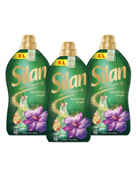 Aromatyczny płyn do płukania tkanin Silan Aromatherapy Fascinating Jungle 3x1364 ml 186 prań 9000101583069
