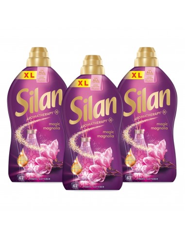 Kremowy płyn do płukania tkanin Silan Aromatherapy Magic Magnolia 3x1364 ml 186 prań 9000101581478
