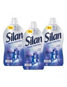3x Zmiękczający koncentrat do płukania tkanin Silan Fresh Control Cool Fresh 3x1364 ml 186 prań 9000101583106
