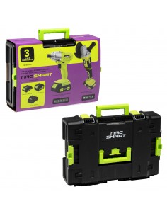 ZESTAW SZLIFIERKA KĄTOWA I ZAKRĘTARKA UDAROWA 20 V NAC SMART NS-SET3-20V 5905842533394 2