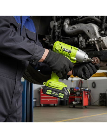 ZESTAW SZLIFIERKA KĄTOWA I ZAKRĘTARKA UDAROWA 20 V NAC SMART NS-SET3-20V 5905842533394 13