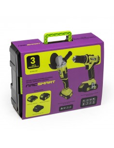 ZESTAW WKRĘTARKA I SZLIFIERKA KĄTOWA 20V NAC SMART NS-SET2-20V 5905842533387 2